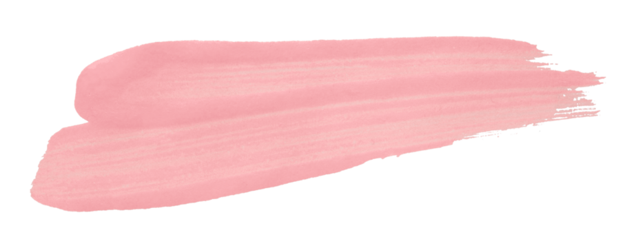 pink watercolor background. Artistic hand paint. Isolated on transparent background.