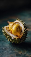 Durian fruit close up