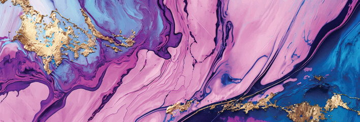 Multicolor brushed marbled surface. Abstract colorful illustration. Texture of marble. Vector illustration.	
