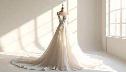 Elegant wedding dress showcase