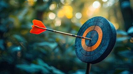 Success concept for achieving goals and realizing aspirations through hard work and dedication.