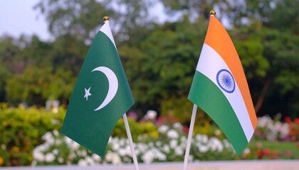 Two national flags side-by-side