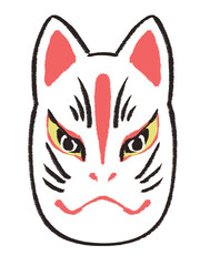 お面　狐
