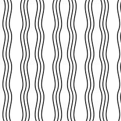 Interlocking Vertical Wave Lines Pattern
