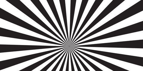 sunburst pattern black and gray design. Vintage sunrays illustration swirl line. sun beam vector banner design pop art comic burst gradient concept pattern.	
