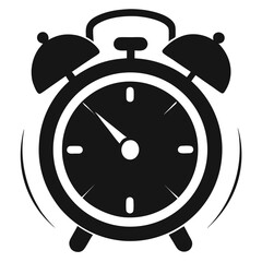 Vintage alarm clock vector icon for timeless design scalable eps graphic vector