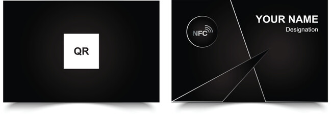 A premium NFC metal business card template designed for modern professionals. This sleek and elegant digital contactless business card is perfect for corporate branding, networking, and smart identity