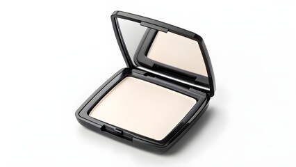 Translucent Powder Compact Mini Mockup – Blank Travel Size Cosmetic Case, No Label Makeup Packaging, Realistic Small Beauty Product Design Template for Branding