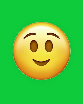 Animated emoji changing expression from happy to angry. Manipulative emoticon animation for video editing, overlays, reaction content, and creative projects.