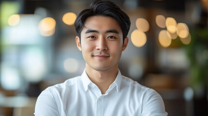 Asian Employee Video Calling Colleagues to Discuss Company Project in Virtual Environment.