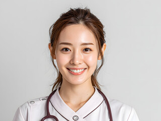 female nurse with a stethoscope clean 