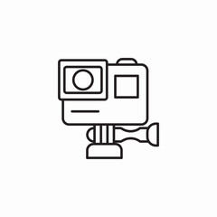Fototapeta premium action video camera icon sign vector
