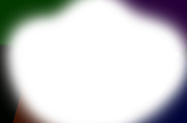 Abstract colorful light flare with glowing center isolated on transparent background