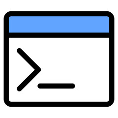 Terminal Icon Element For Design