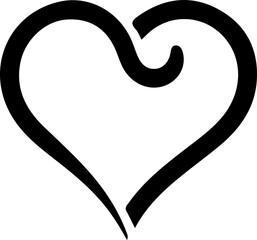 Minimalist Heart Icons for Healthcare and Wellness