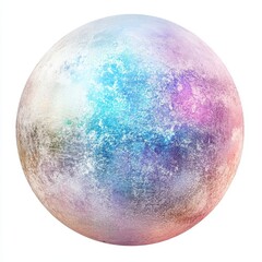 Colorful Abstract Sphere with Soft Texture and Ethereal Appearance
