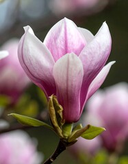 Close-up of a beautiful magnolia blossom