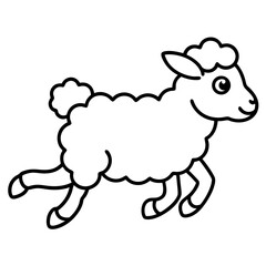 Obraz premium vector illustration of a sheep