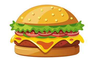 burger and fries