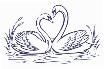 swans on the water © mdaminul