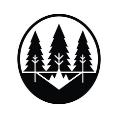 Fototapeta premium Forest Preservation Icon