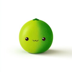 Cute Pixel Art Lime Illustration