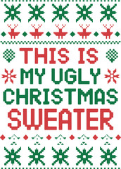 Christmas Ugly Sweater SVG Bundle
