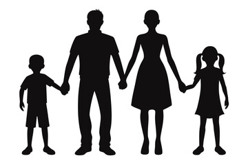 silhouettes of people
