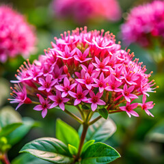 close up of pink flowering plant