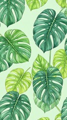 Tropical leaf pattern