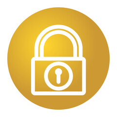 Golden security icon set, Padlock shield icon illustration, Keyhole lock symbol, Premium cybersecurity icon collection, Minimalist gold security icons, UI UX security symbols
