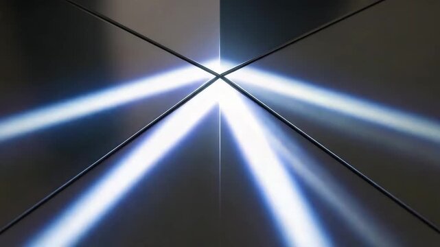 Fresh metal: abstract light reflections on metallic surface, cinematic premium minimalism with artistic mood | motion, animation, timelapse