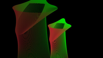 super curving round bityivslr pipe shape line sound waving line mesh line backgorund design hd...