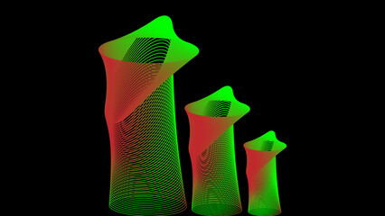 super curving round bityivslr pipe shape line sound waving line mesh line backgorund design hd...