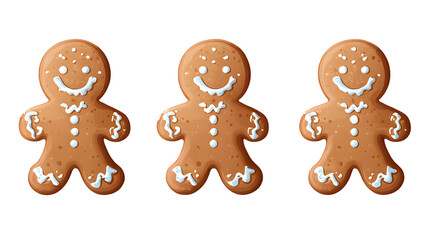 Handmade Christmas gingerbread man, Christmas gift, cutout, png image, transparent image