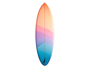 Colorful surfboard, gradient design