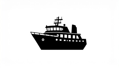Obraz premium vector illustration of a ship
