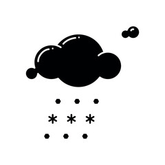 hail icon vector design template elegant style