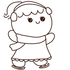 Cute Gingerbread Hands drawn PNG.