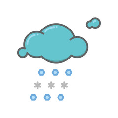 hail icon vector design template elegant style