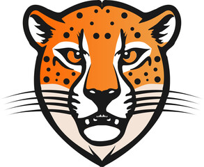 Wild Colorful Cheetah Face Graphics