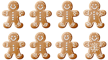 Handmade Christmas gingerbread man, Christmas gift, cutout, png image, transparent image