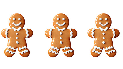 Handmade Christmas gingerbread man, Christmas gift, cutout, png image, transparent image