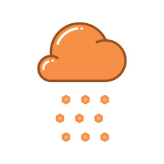 hail icon vector design template elegant style