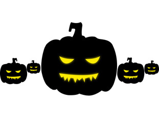halloween pumpkin isolated on white background
