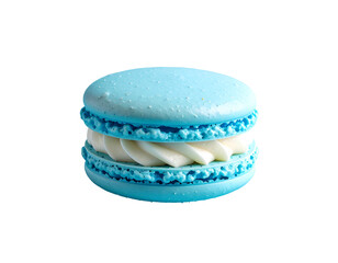 Light-blue macaron with cream filling