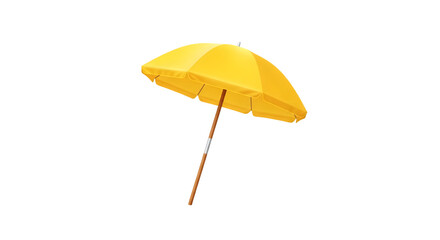 yellow umbrella isolated on white