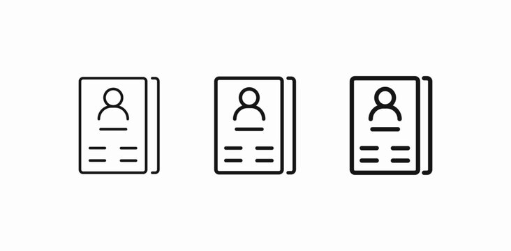 address book profile icon sign vector