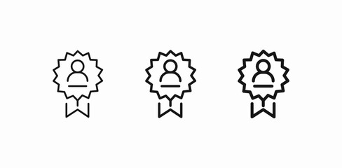 user medal icon icon sign vector