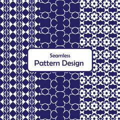 Seamless Floral and Geometric Pattern Set &ndash; Bold Modern Vector Design